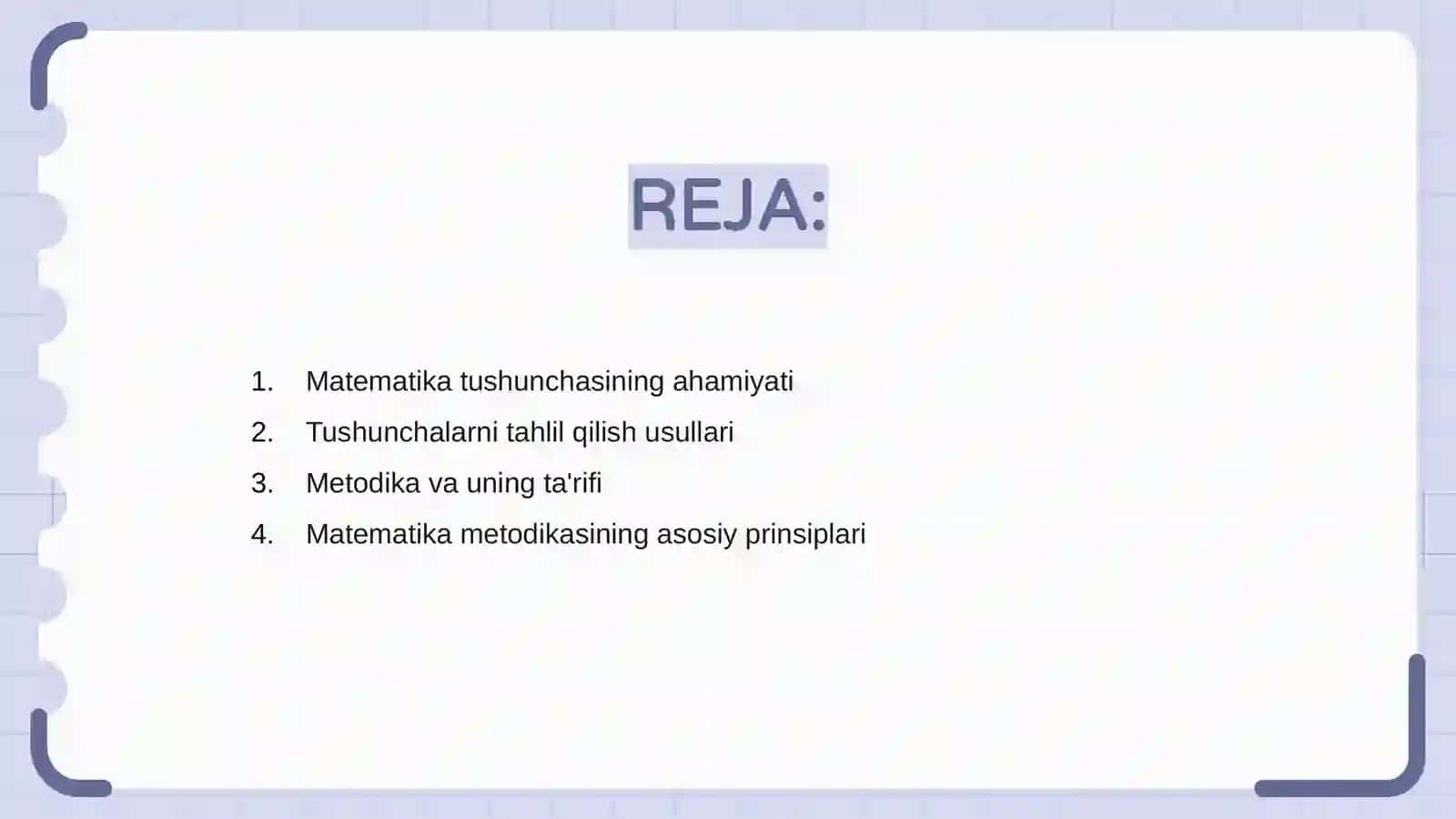Matematik tushunchalarni ta'riflash metodikasi 2