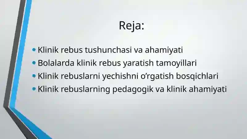 Klinikrebuslar yaratish va yechish ni o'rganish 2
