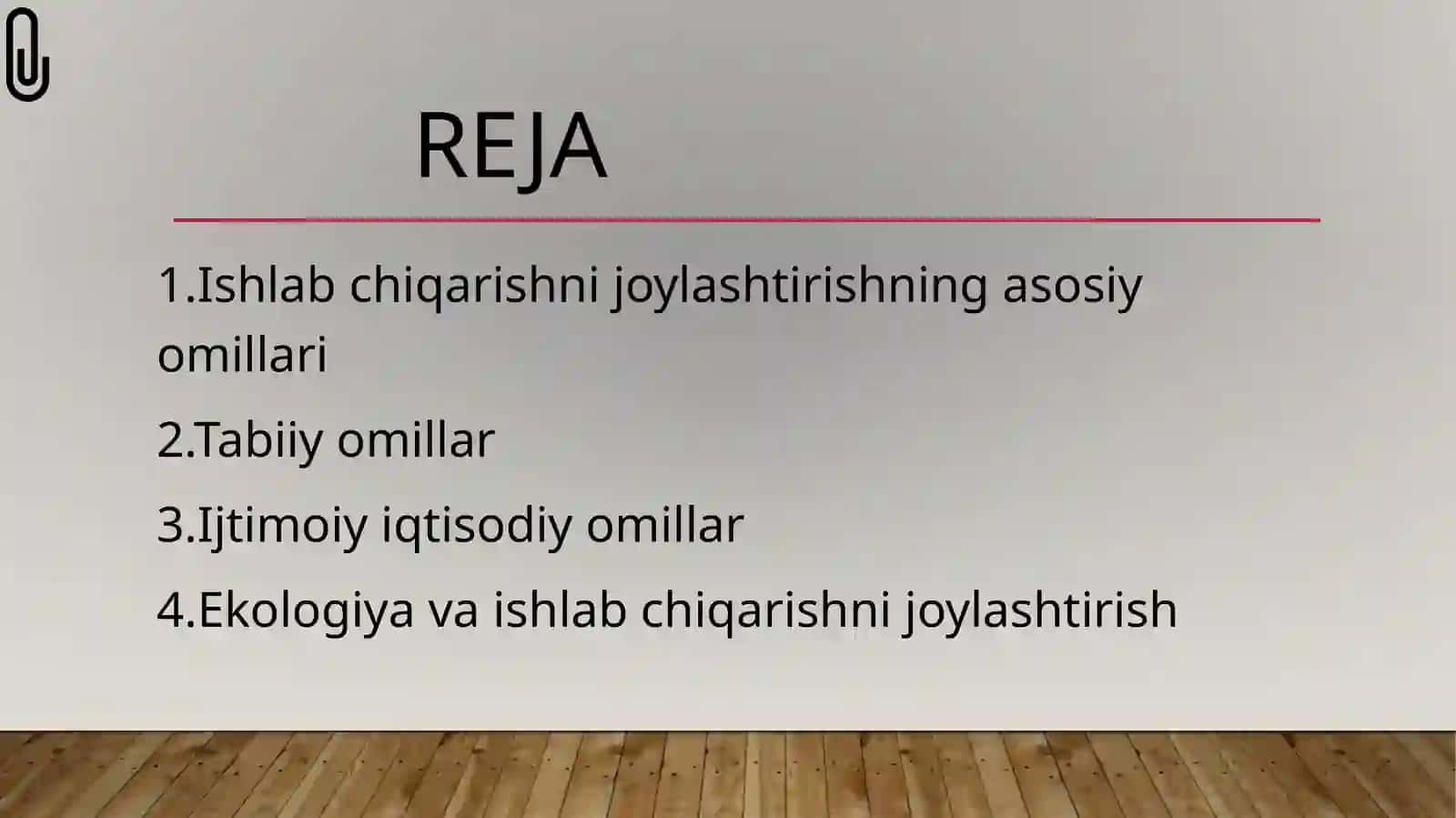 Ishlabchiqarishni joylashtirishga ta’sir etuvchi omillar 2
