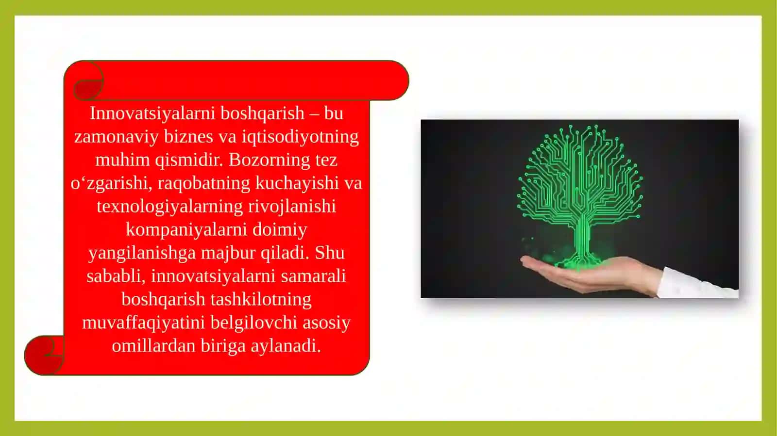 Innovatsiyalarni boshqarishning mohiyati, turlari va boshqaruv tizimi 2