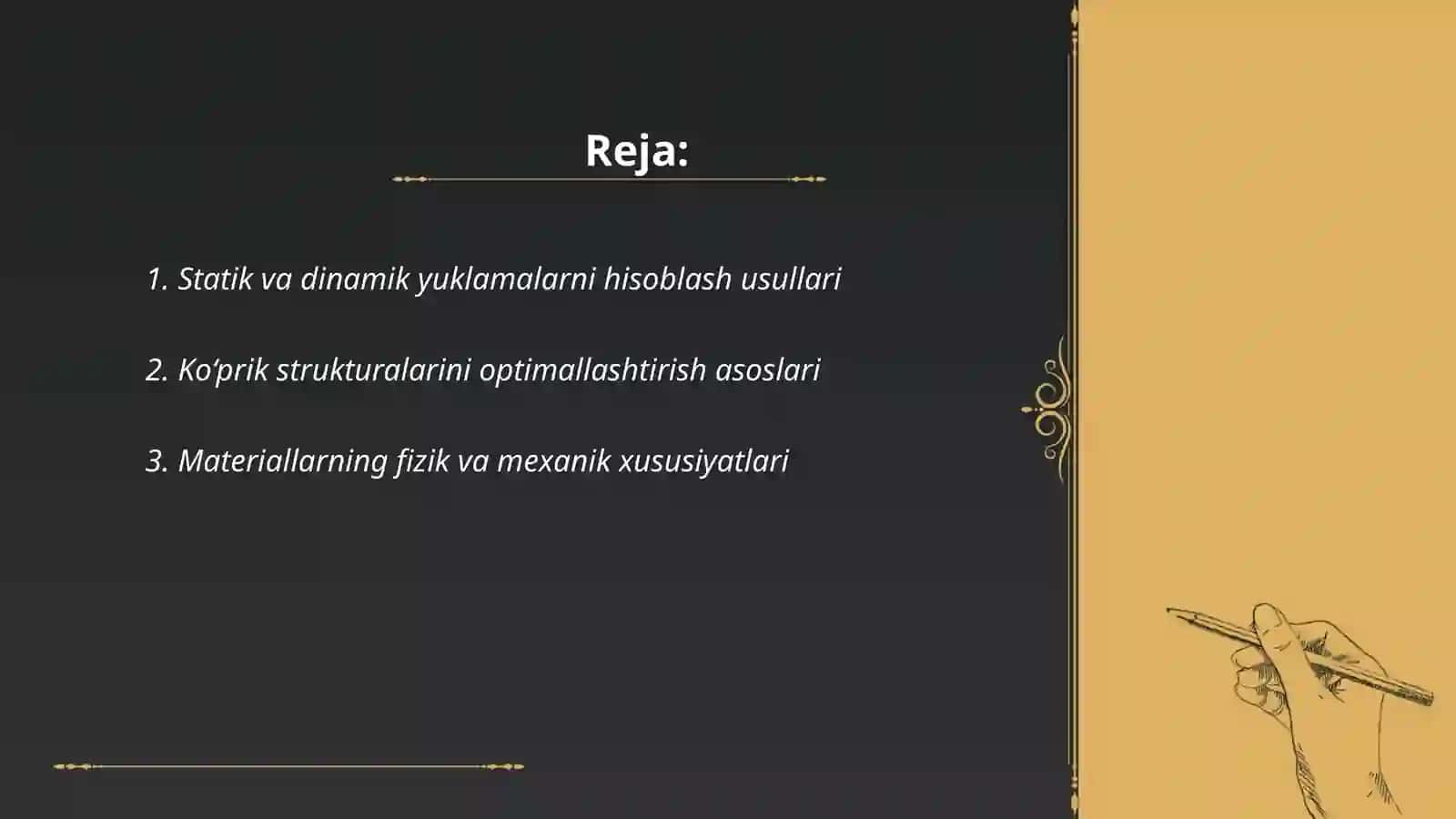 Ko‘prik va sun’iy inshootlarini hisoblash asoslari va usullari 2