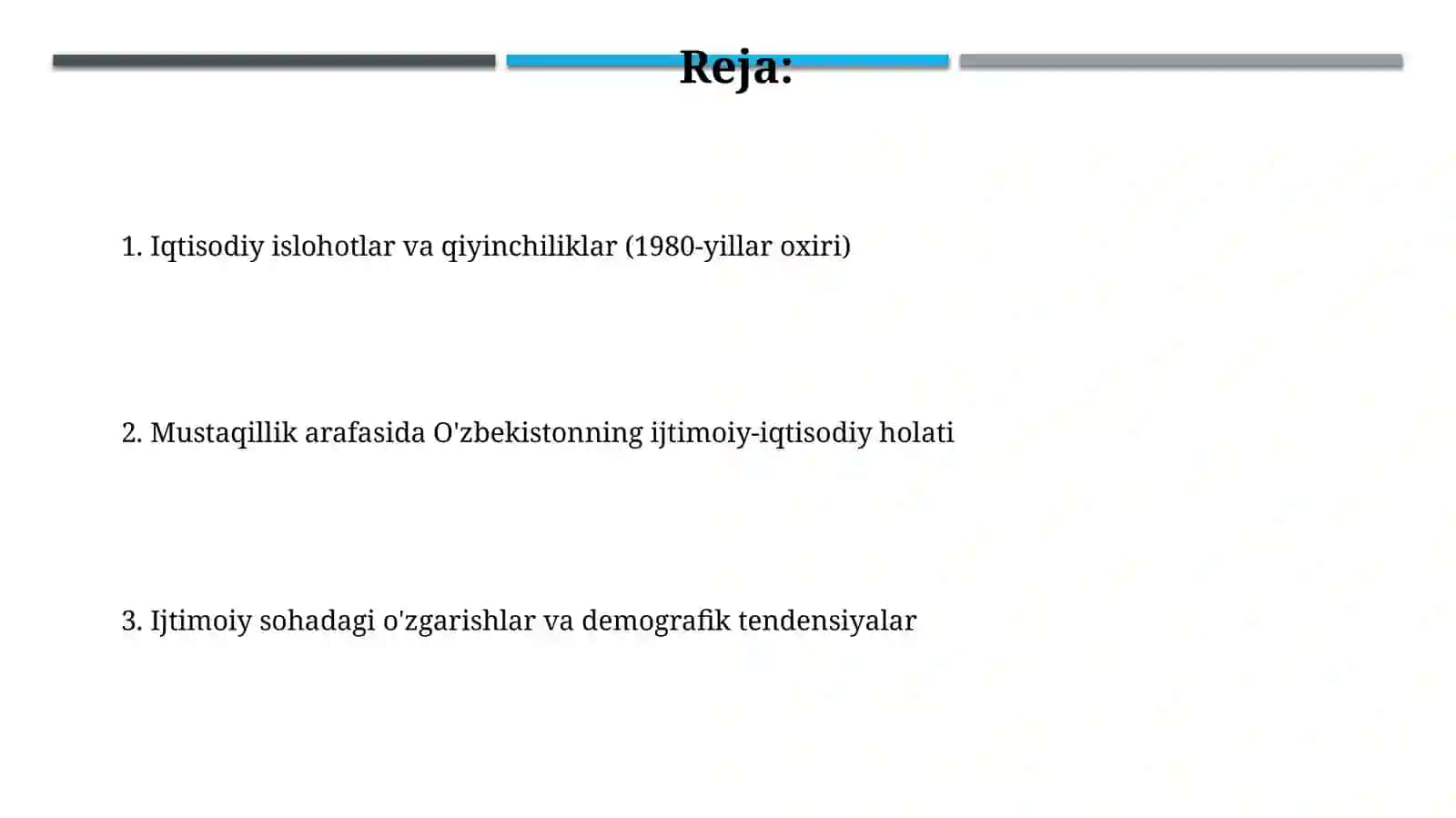 Mustaqilikka erishish arafasida oʻzbekistondagi ijtimoiy iqtisodiy jarayonlar 2