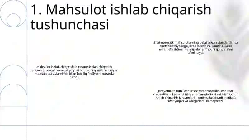Mahsulotni Ishlab Chiqarish Va Sifatini Oshirish 2