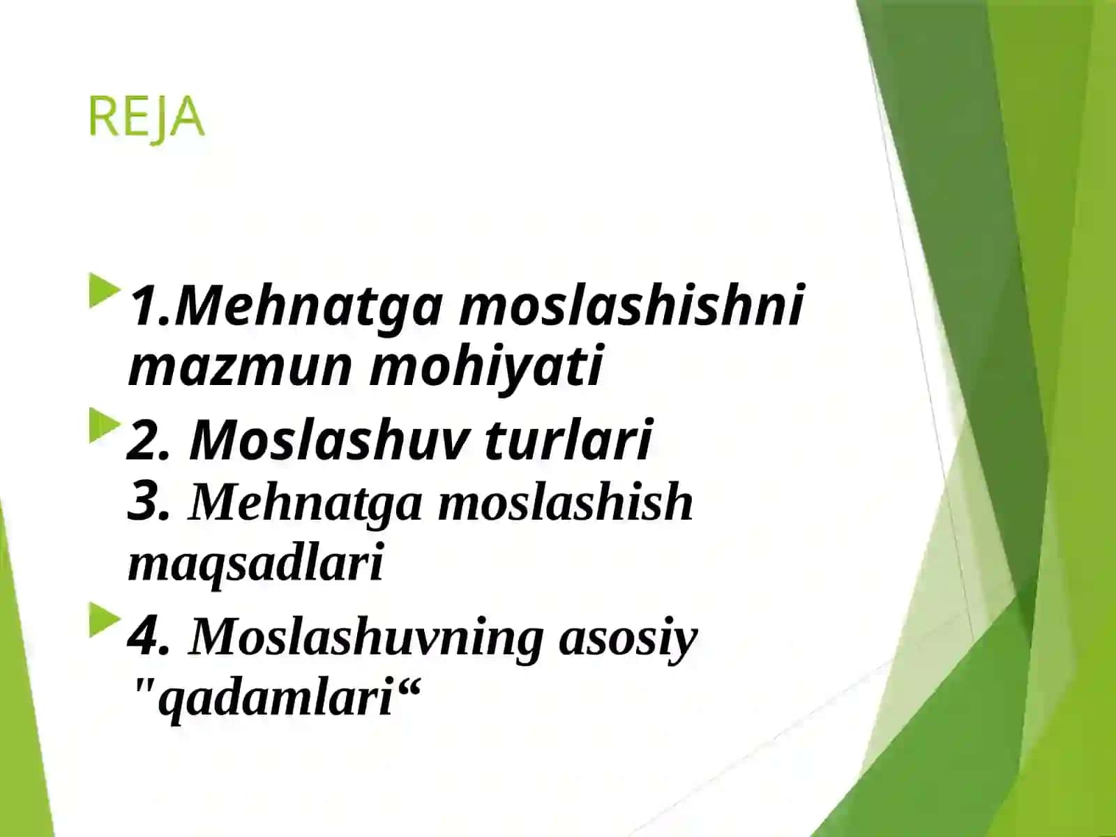 XODIMLARNI ISH JOYLARIGA MOSLASHTIRISH ADABIYOTLAR 2