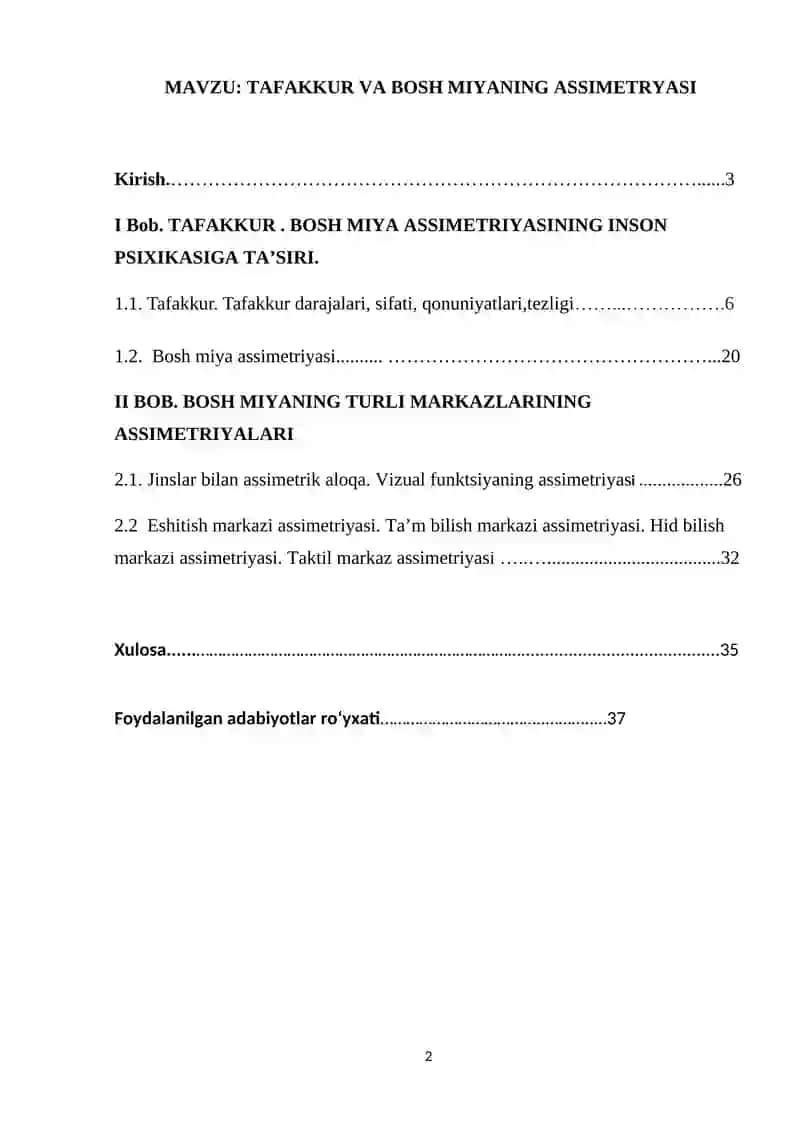 Amaliy psixologiya - Tafakkur va bosh miyaning assimetriyasi 2