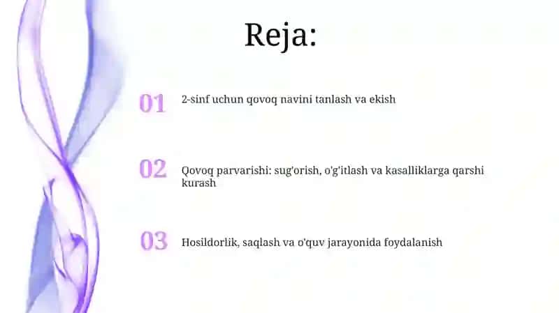 G.v. Blek boyicha 2-sinf qovoq tayyorlash 2
