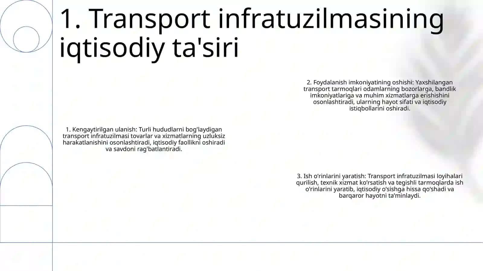 Transport Tizimini Davlat Tomonidan Qo'Llab- Quvvatlashni Ta'Minlash 2