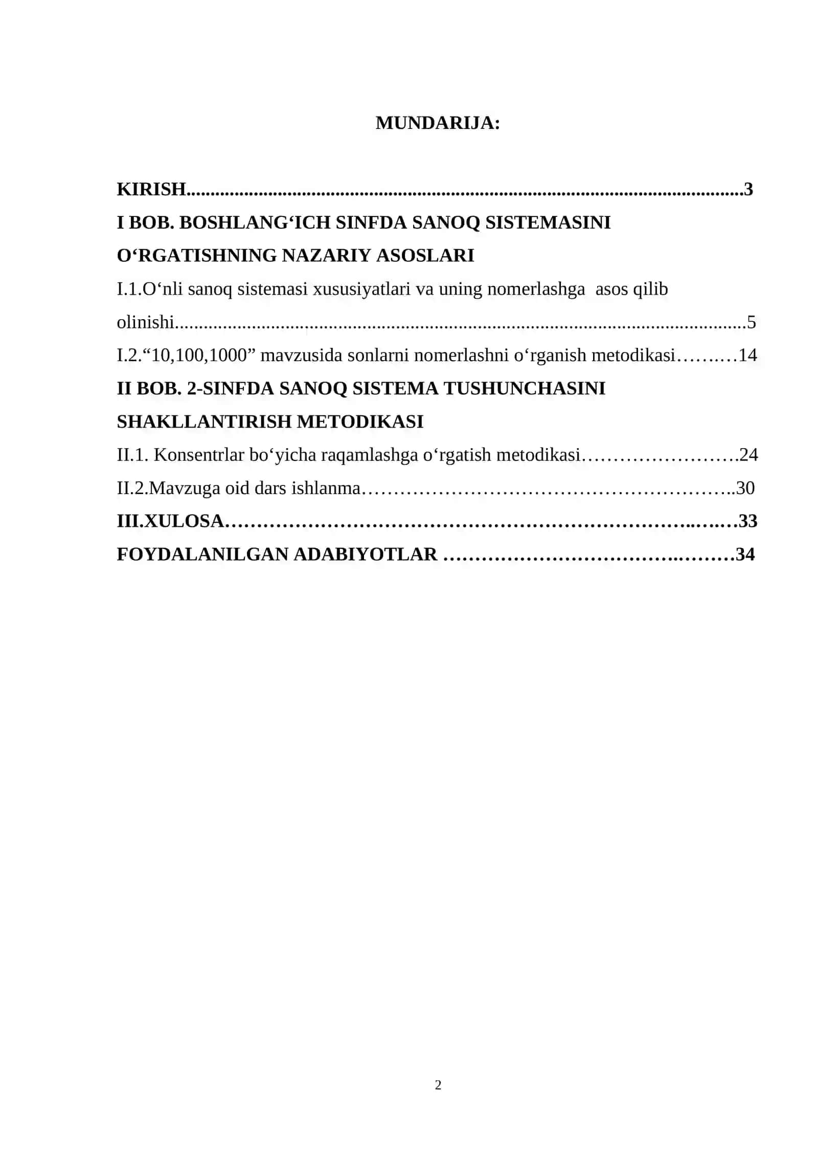 Sanoq sistemasi 2
