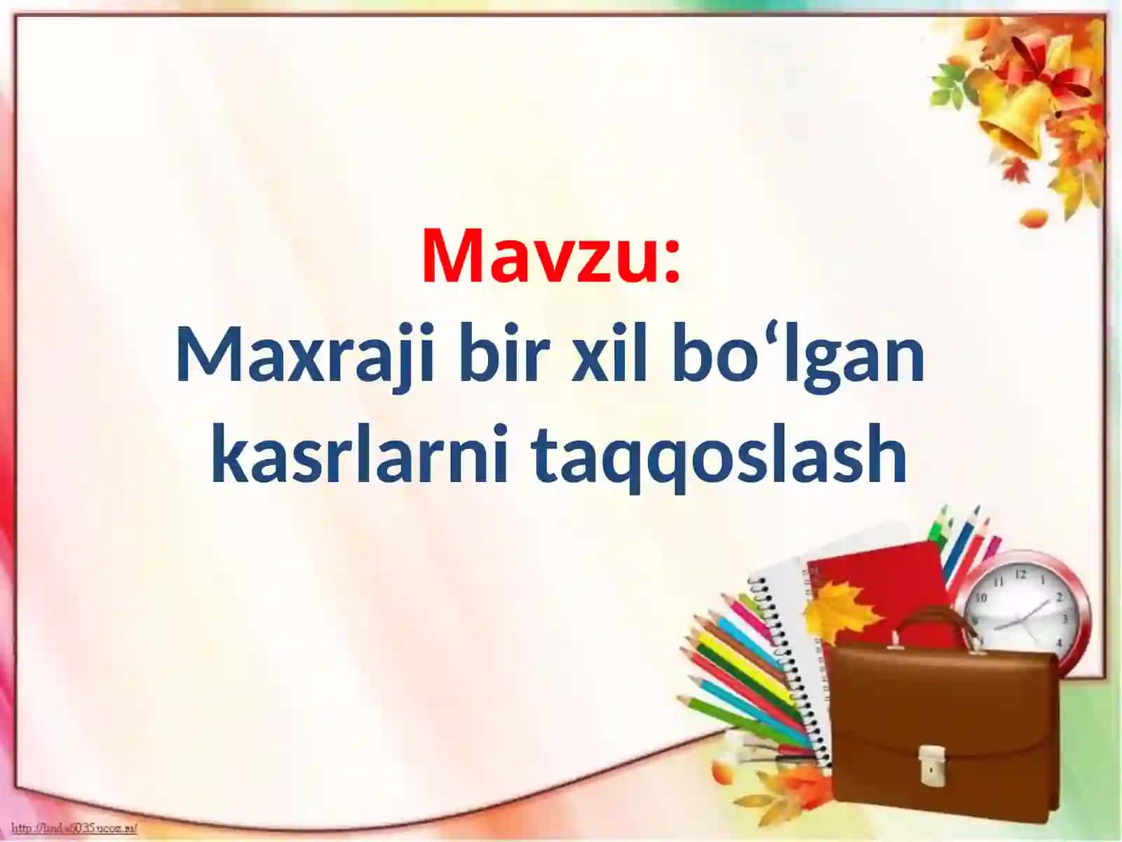 3-sinf matematika fanidan tayyorlagan taqdimoti 2