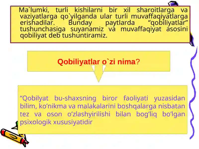O`qituvchilar pedagogik qobiliyatini shakllantirish imkoniyatlari 2