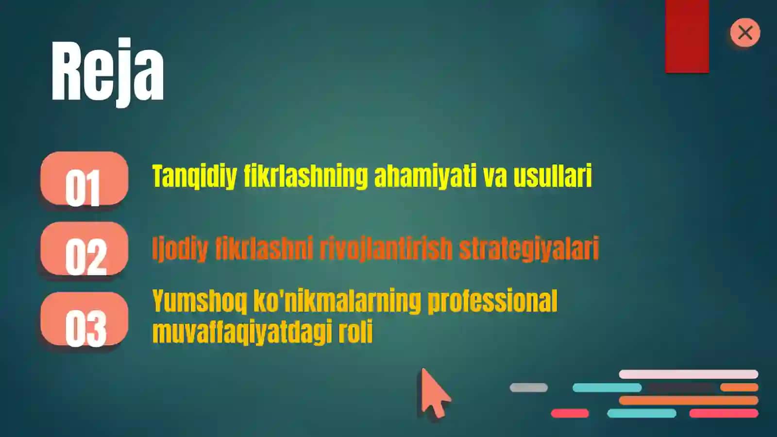 Soft skills-tanqidiy fikrlash, Ijodiy fikrlash 2