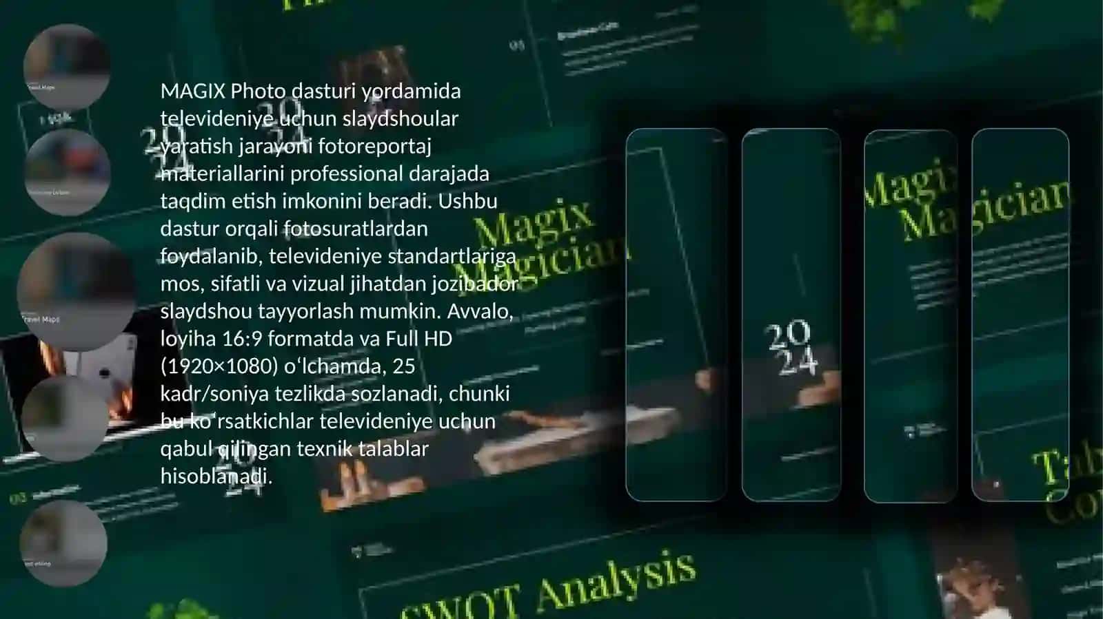 MAGIX Photo dasturiyordamida telekanallar uchun slayd-shou tayyorlash 2