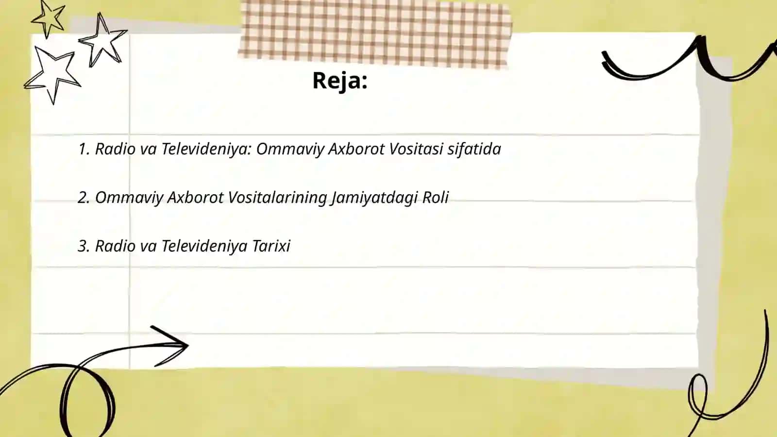 Radio va Televideniya: Ommaviy Axborot Vositasi sifatida 2