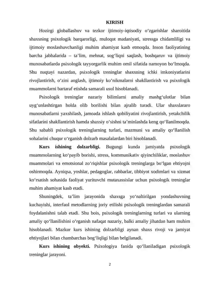 Рsixоlоgik trеninglаrning turlаri vа аmаliy qоʻllаnilishi 2