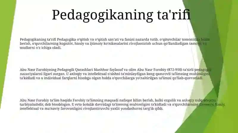 Abu Nasr Farobiyning Pedagogik Qarashlari 2