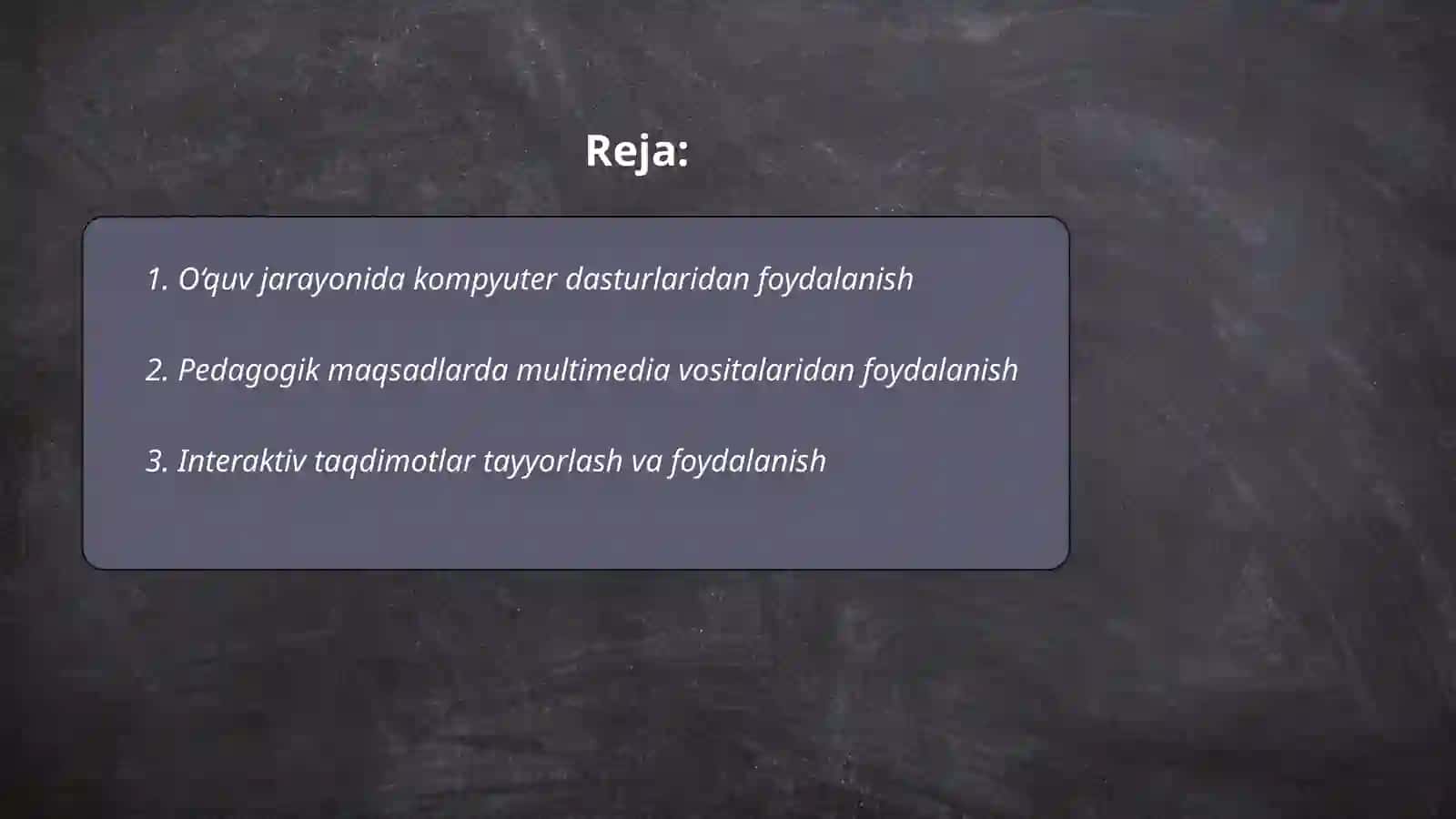 O‘QITUVCHI PEDAGOGIK FAOLIYATIDA KOMPYUTER TEXNOLOGIYALARDAN FOYDALANISH 2