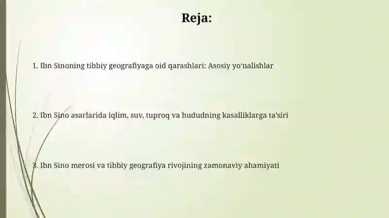 Ibn Sino va Tibbiy Geografiya 2