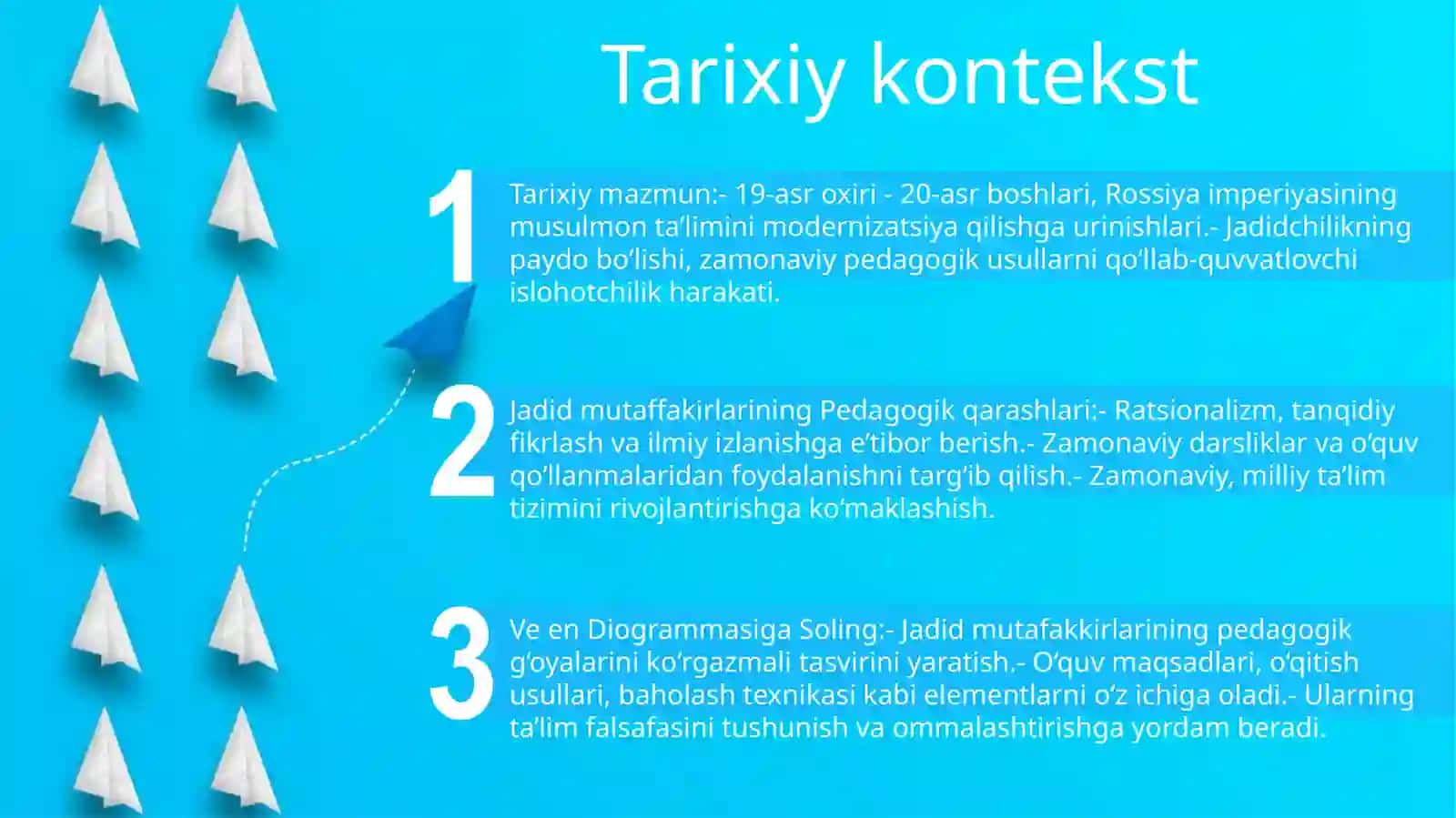 Jadid Mutaffakirlarining Pedagogik Qarashlarini O`Rganish Va Veen Diogrammasiga Soling 2