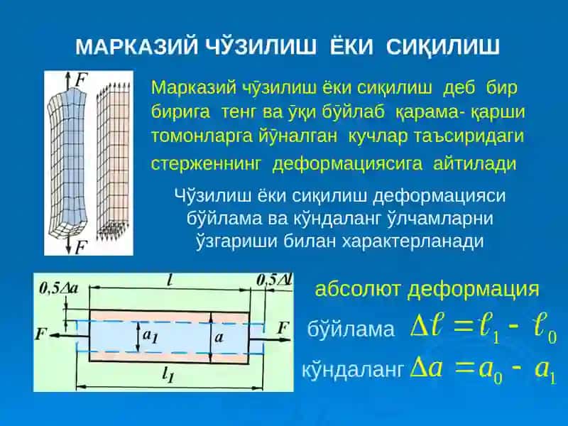 МАРКАЗИЙ ЧЎЗИЛИШ ЁКИ СИҚИЛИШ 2