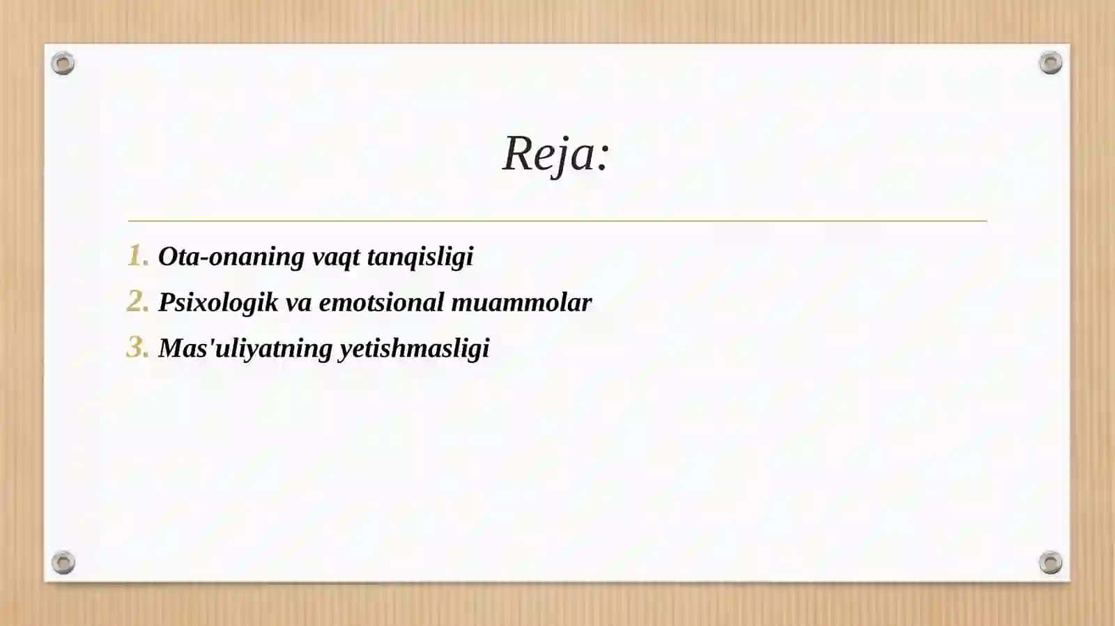 Zamonaviy oila tarbiyasida uchraydigan muammolar 2 2