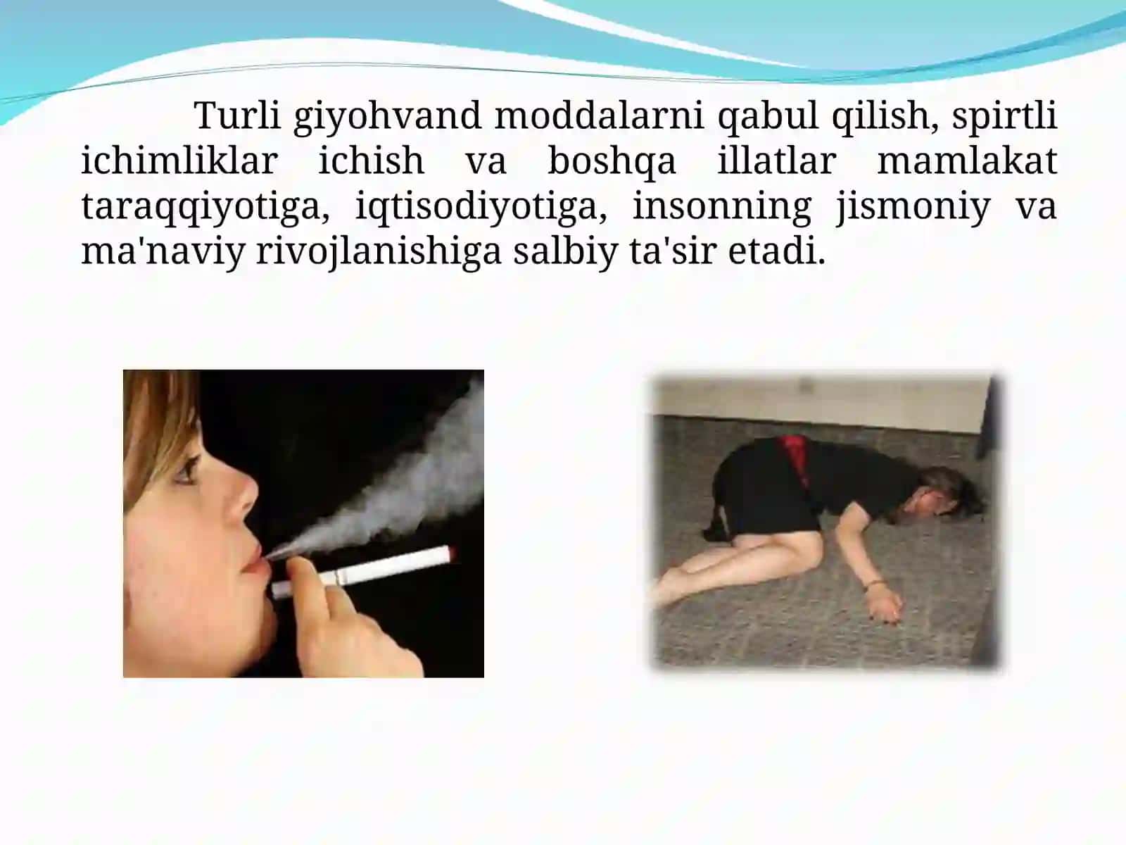 Giyoxvandlik va uning zararli oqibatlari 2
