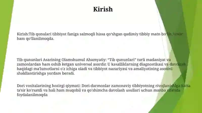 Tib Qonunlari Asarining Olamshumul Ahamyati 2