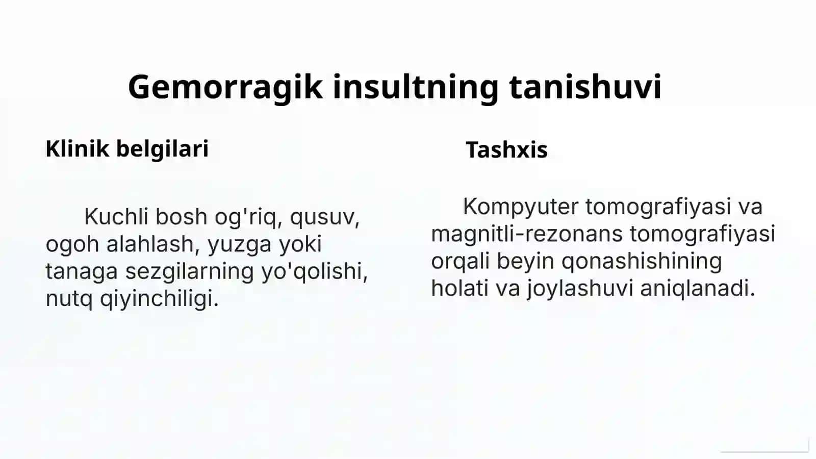 Gemorragik insult (neyroxirurgiya) 2