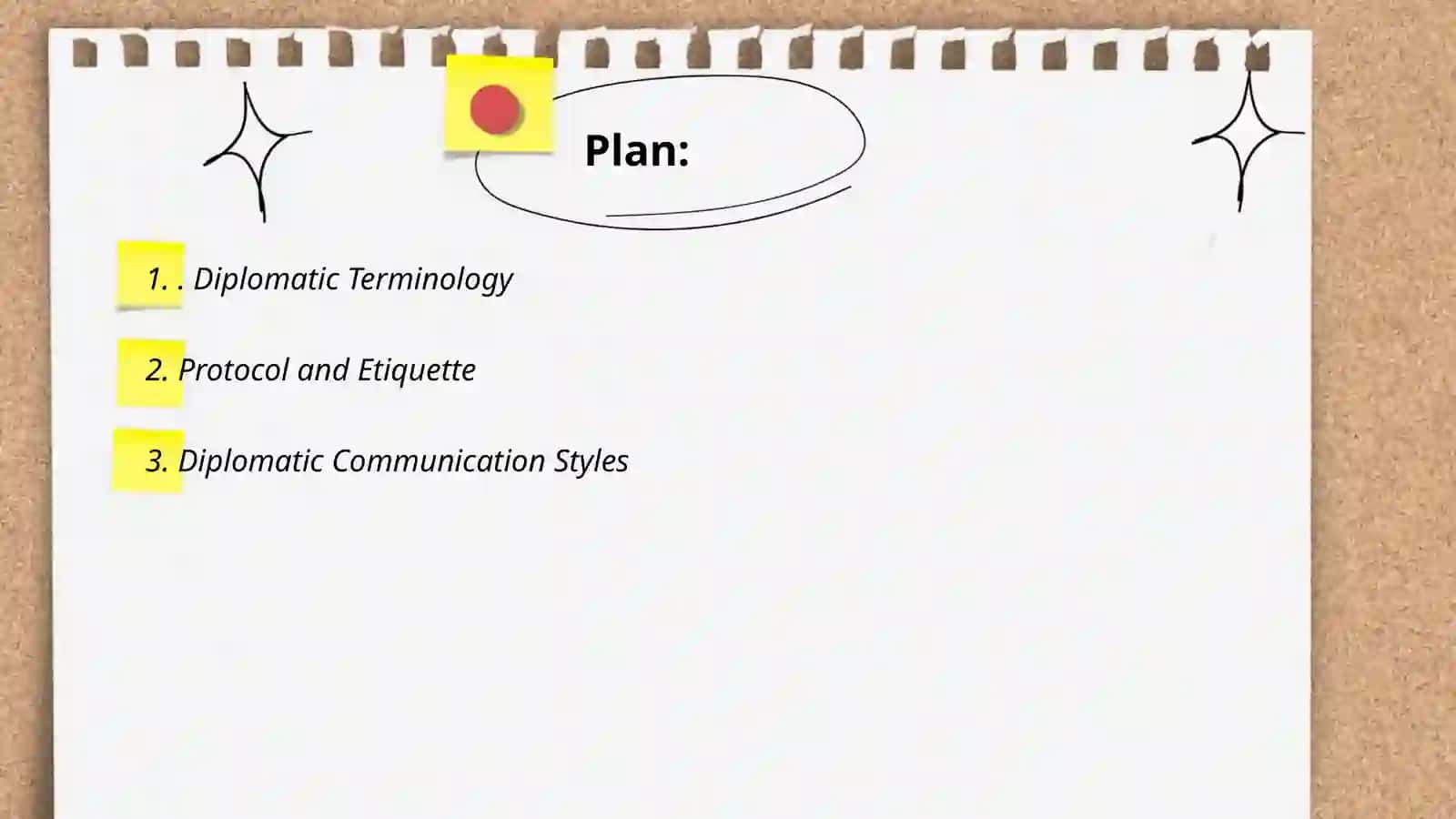 Diplomatic Terminology 2