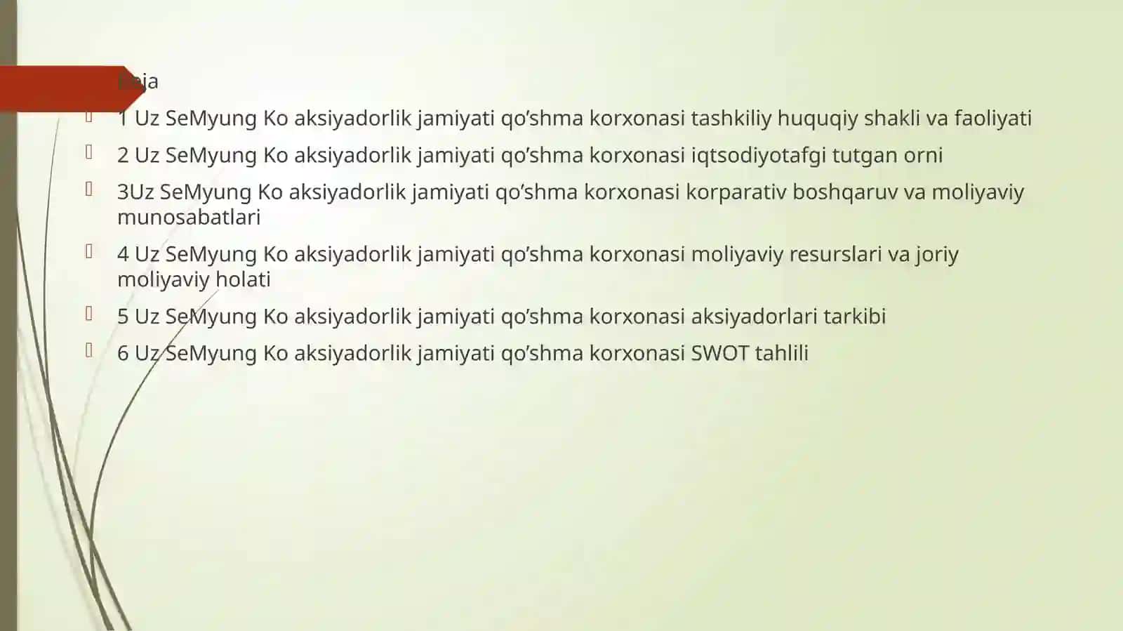 UzSe Myung Ko aksiyadorlik jamiyati qo’shma korxonasi 2