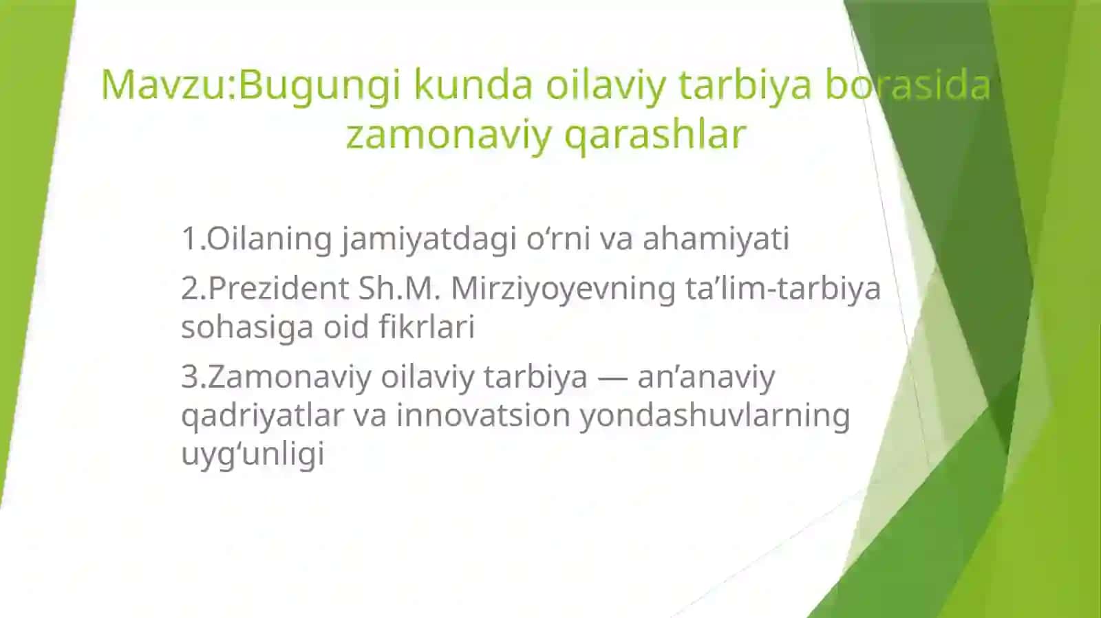 Bugungi kunda oilaviy tarbiya borasida zamonaviy qarashlar 2
