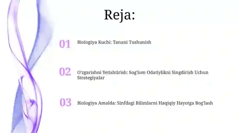 Biologiya Kuchi: Tanani Tushunish 2