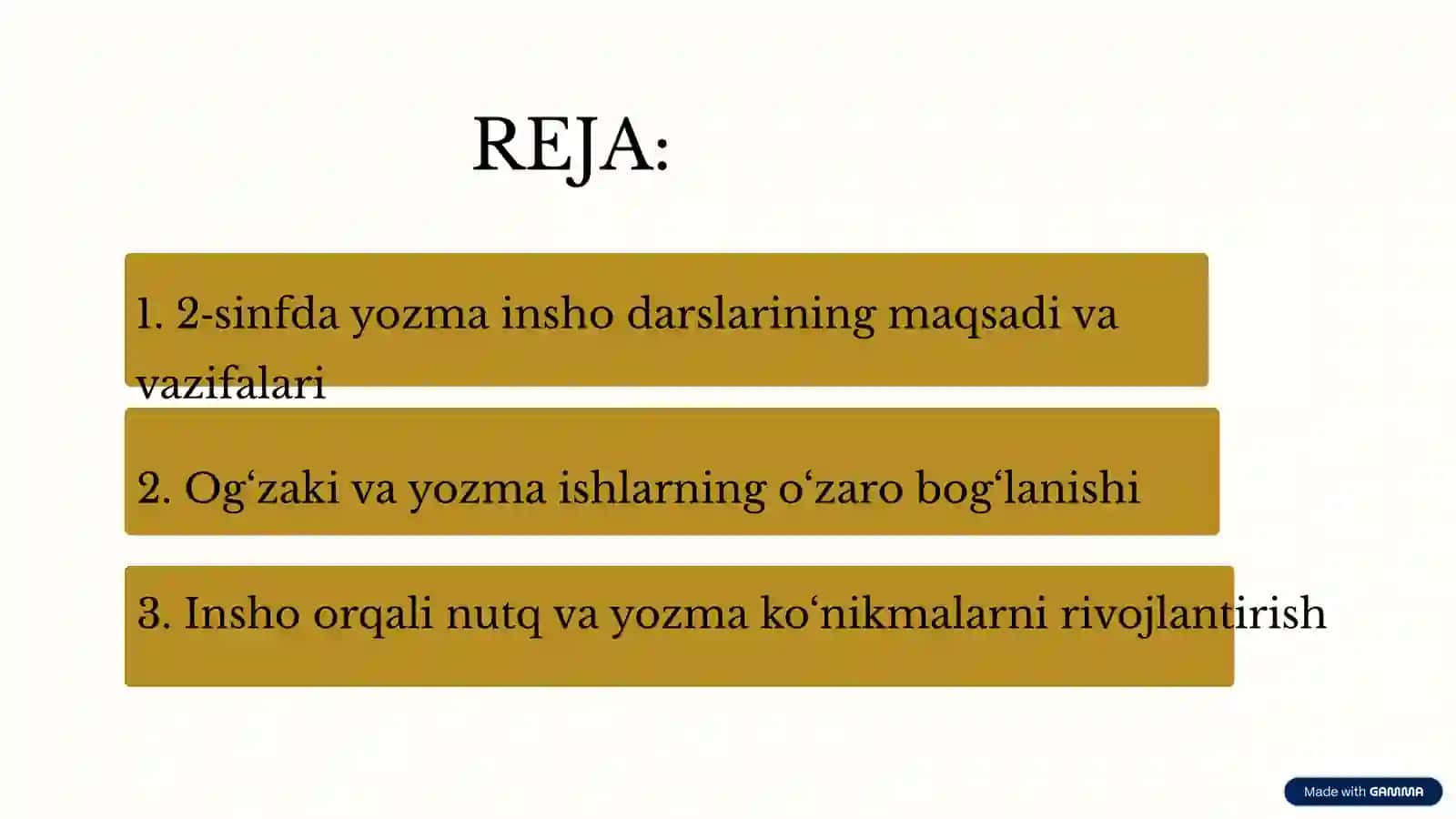 1–2-sinflarda og‘zaki hikoya va yozma insho darslarini kuzatish va tahlil qilish 2