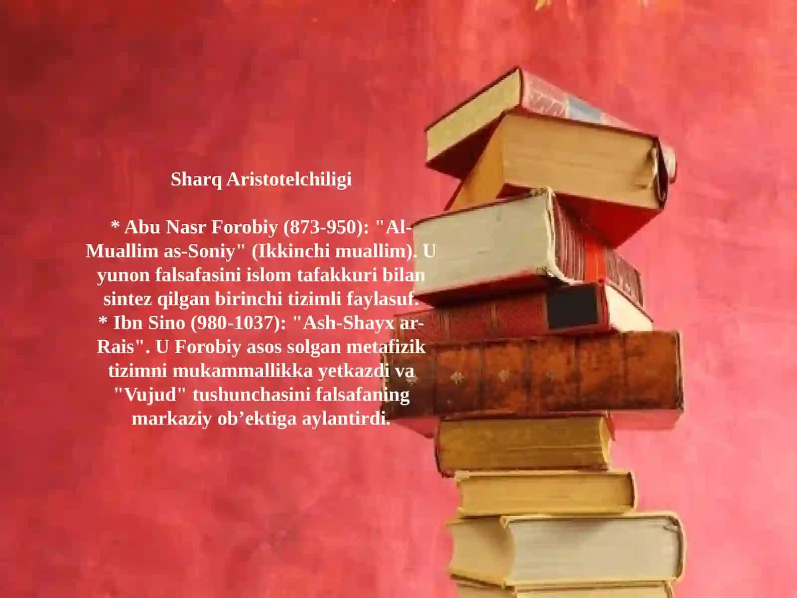 Abu Nasr Forobiy va Ibn Sinoning ontologik qarashlari qiyosiy tahlili 2