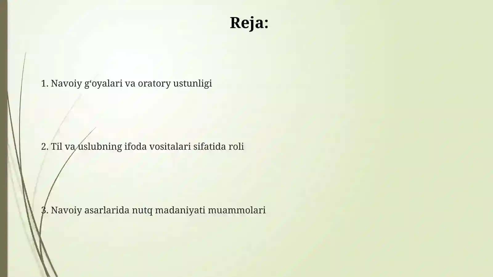 Alisher Navoiy ijodi nutq madaniyati va notiqlik san'atimasalalari 2
