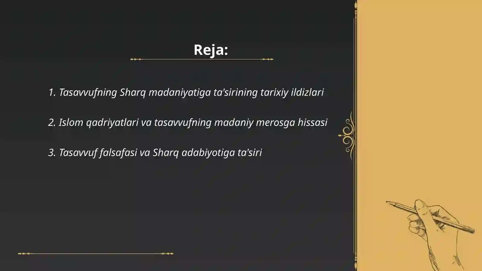 Tasavvuf taʼlimotining Sharq madaniyatiga ta'siri 2