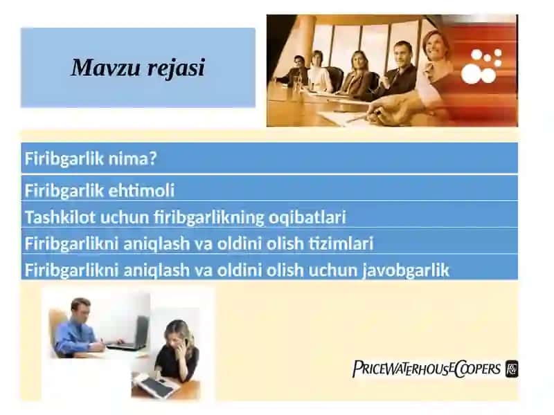 Firibni aniqlash va oldini olish 2