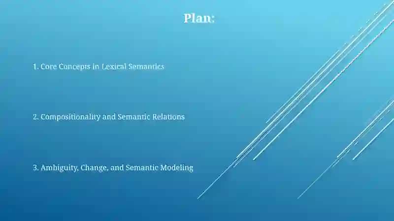 Semantics (meanings in isolation) 2