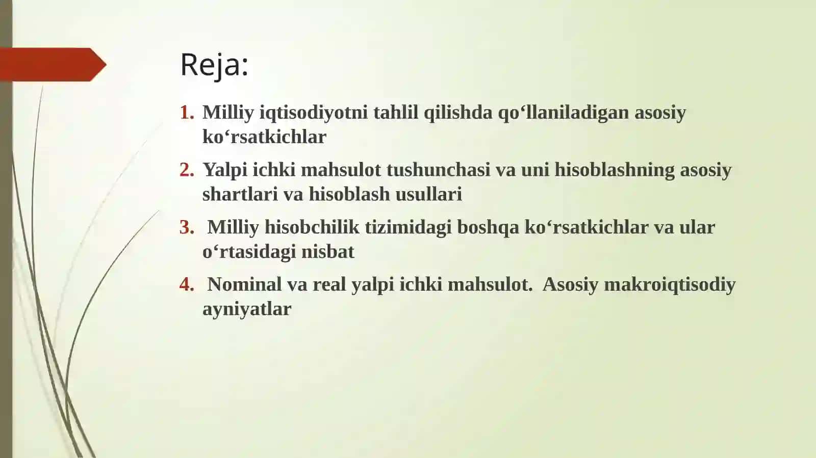 Asosiy makroiqtisodiy ko’rsatkichlar 2