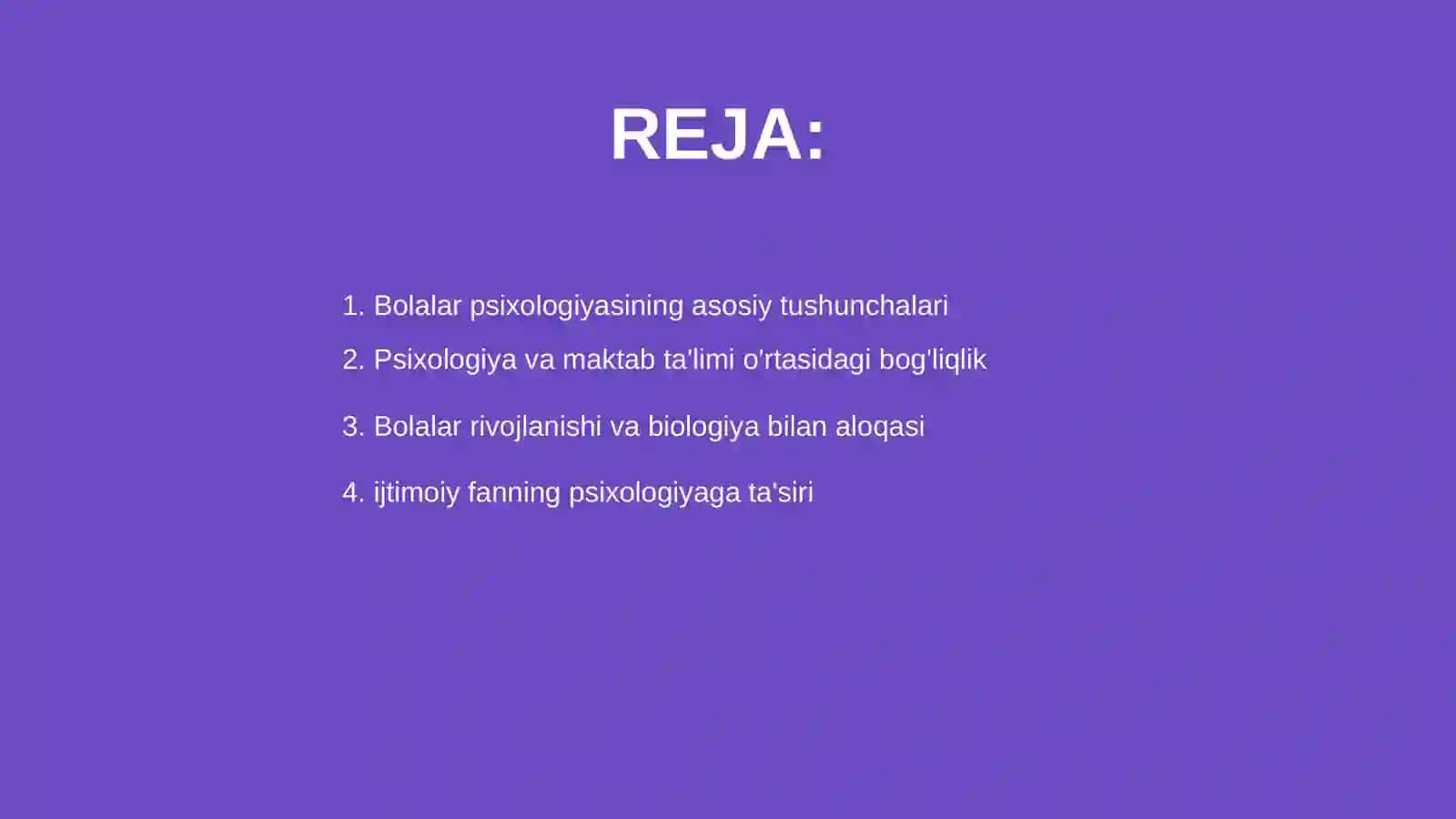 Bolalar psixologiyasi boshka fanlar bilan aloqasi 2