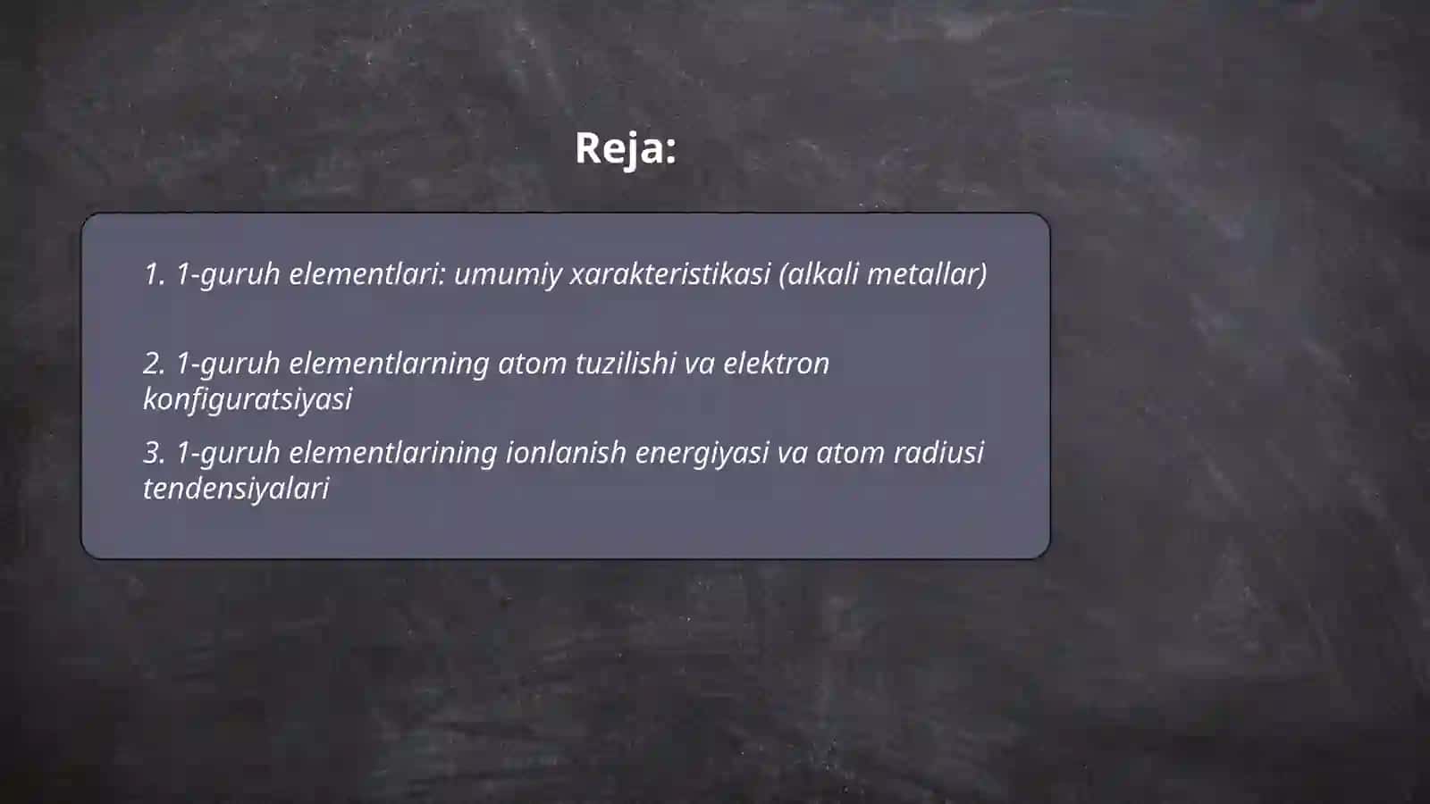 1-guruh yonaki elementlari.Atom tuzulishi. Xossalari.Mis Mamurjanov Bekzodbek 2