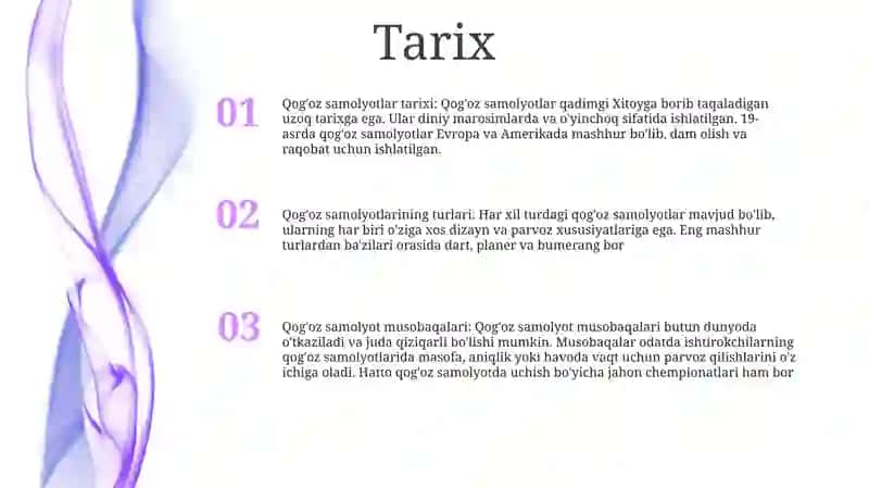 Qog'oz samolyotlar tarixi 2