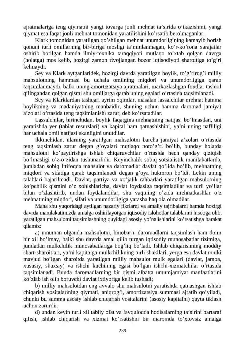 Yaratilgan mahsulot va daromadlarning taqsimlanish tamoyillari 2
