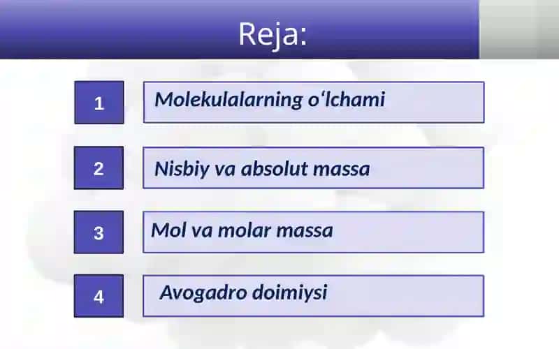 Molvamolar massa 2