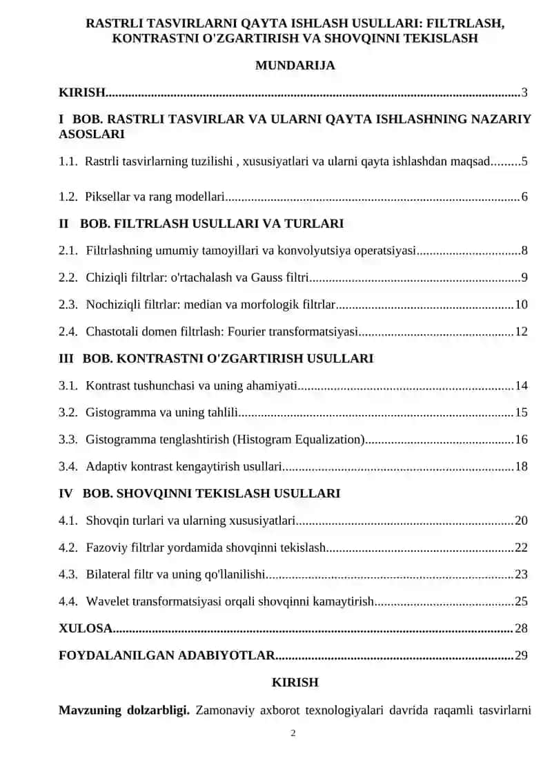 RASTRLI TASVIRLARNI QAYTA ISHLASH USULLARI 2