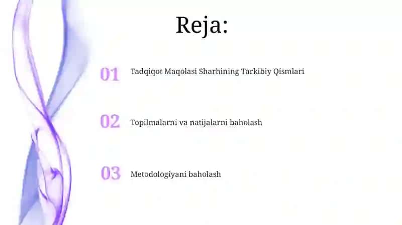 Ilmiy ishga taqriz namunasini yozish 2