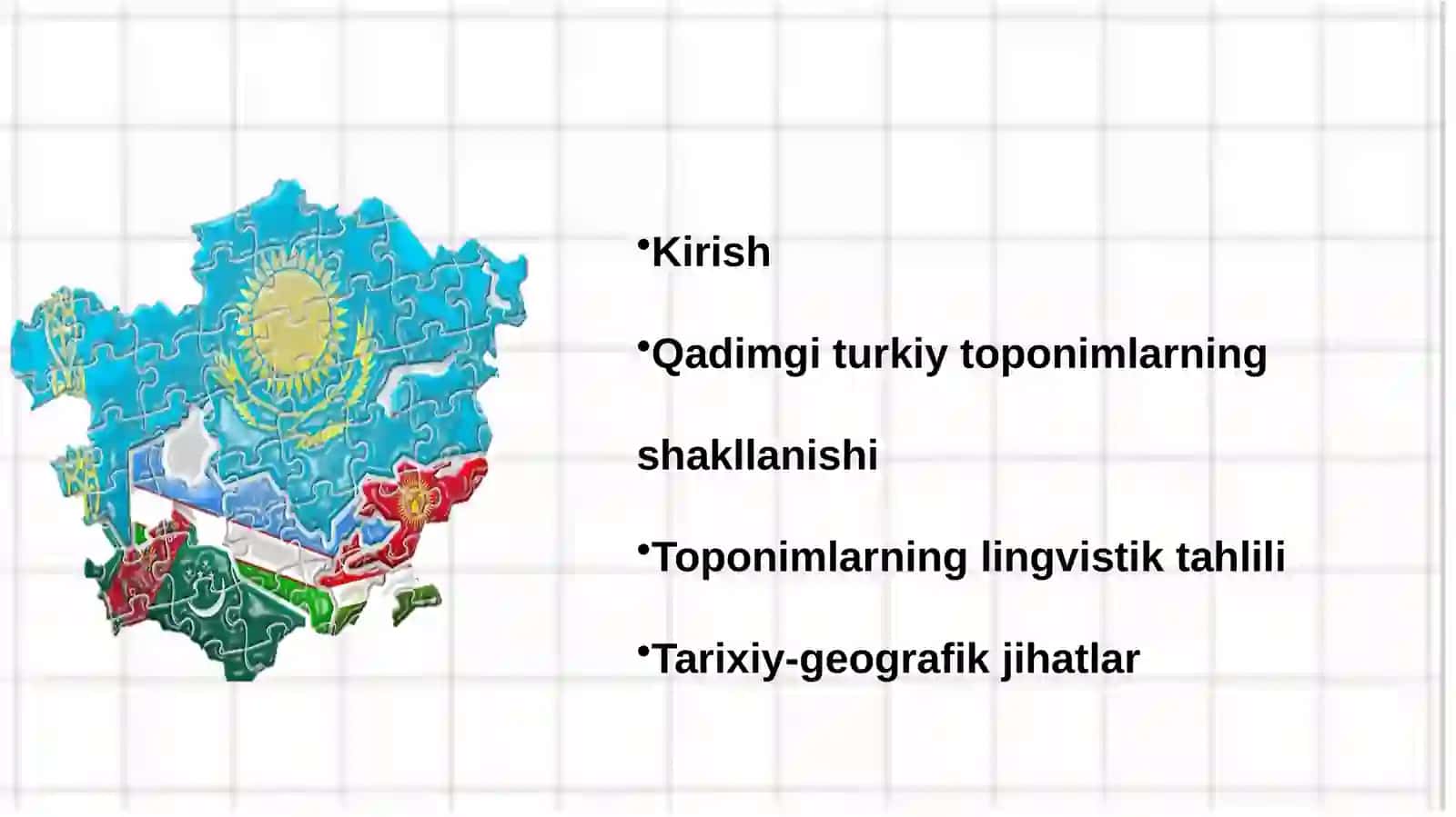 O`ZBEKISTON HUDUDIDAGI QADIMGI TURKIY TOPONIMLAR TAHLILI 2
