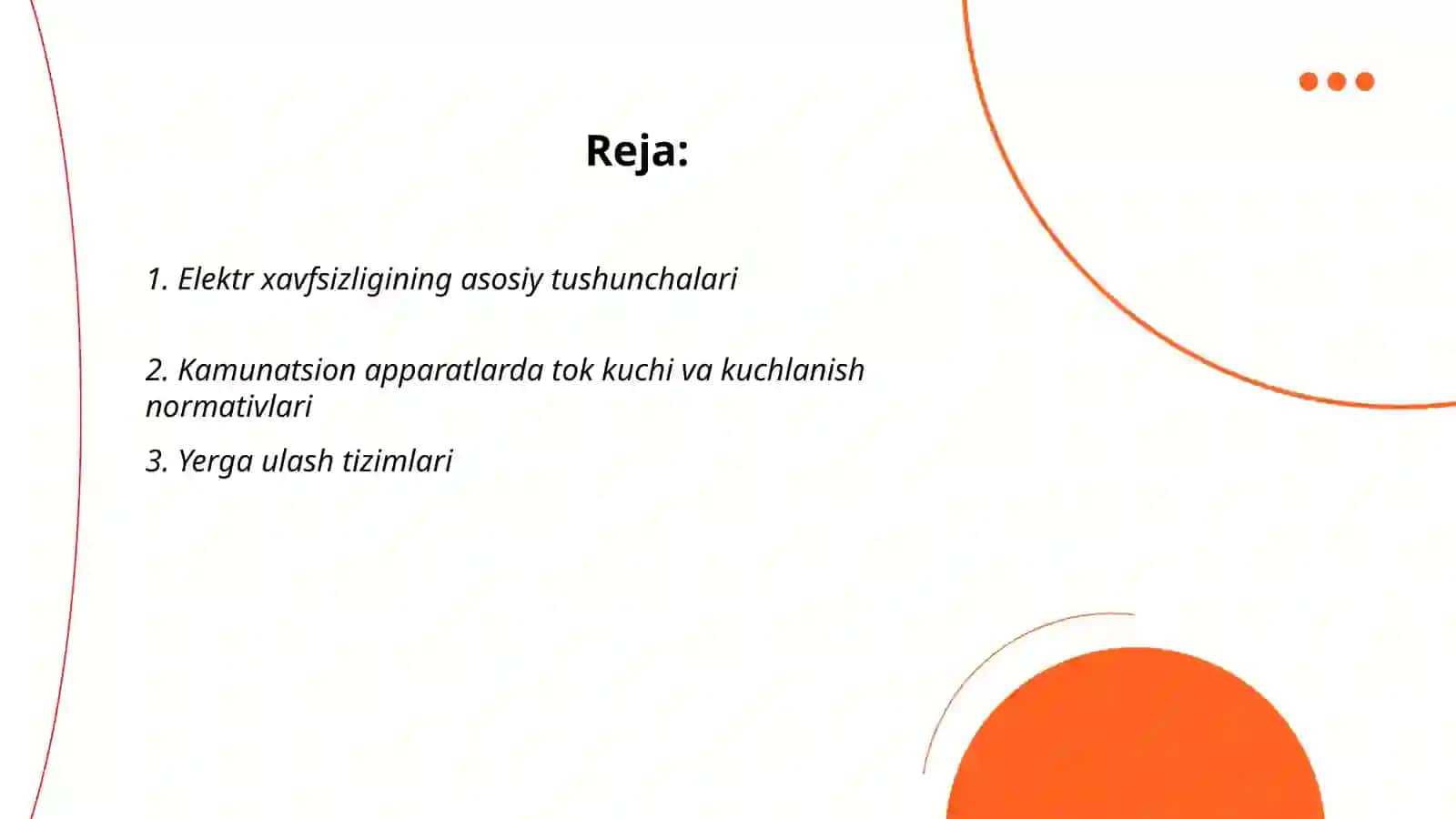 Kamukatsion apparatlarda ish bajarishda elektr havfsizligi 2