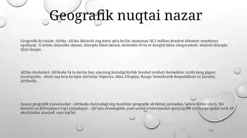 Afrika Davlatlari 2