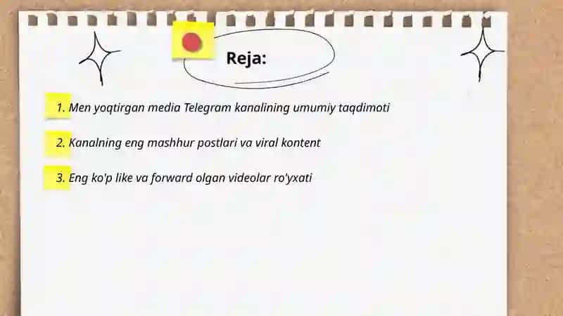 Men yoqtirgan media"telegram" 2