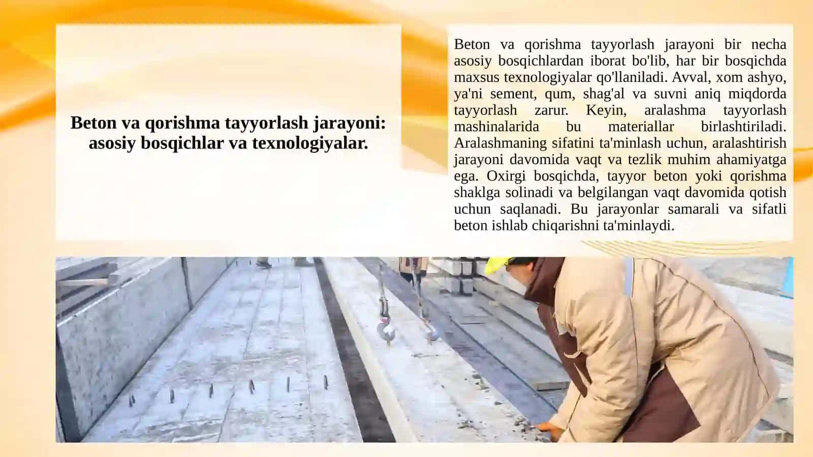 Beton va qorishma tayyorlash mashinalari haqida ma'lumot 2